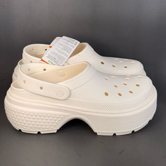 Crocs Stomp Clog 'Chalk' Iconic Comfort shoes mens size 12 new without box - Picture 1 of 8